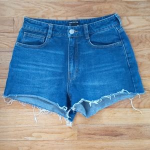 High Rise Denim Shorts